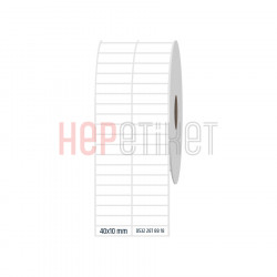 40x10 mm 2'li Ayrık PP Opak Etiket 40x10 mm 2'li Ayrık PP Opak Etiket