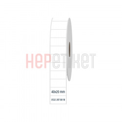 40x20 mm PP Opak Etiket 40x20 mm PP Opak Etiket