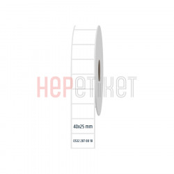 40x25 mm PP Opak Etiket 40x25 mm PP Opak Etiket