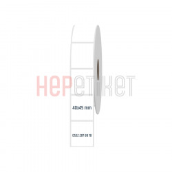 40x45 mm PP Opak Etiket 40x45 mm PP Opak Etiket