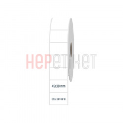 45x30 mm PP Opak Etiket 45x30 mm PP Opak Etiket