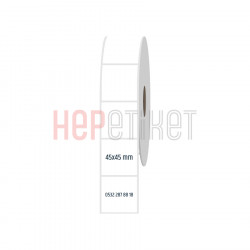 45x45 mm PP Opak Etiket 45x45 mm PP Opak Etiket
