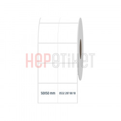 50x50 mm 2'li Bitişik Fastyre Etiket 50x50 mm 2'li Bitişik Fastyre Etiket