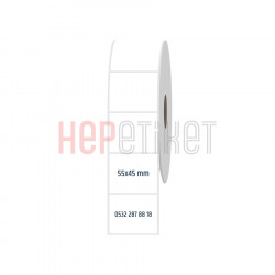 55x45 mm PP Şeffaf Etiket 55x45 mm PP Şeffaf Etiket