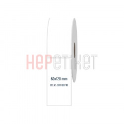 60x120 mm PP Şeffaf Etiket 60x120 mm PP Şeffaf Etiket