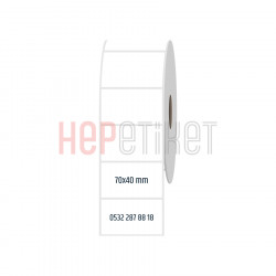 70x40 mm PP Opak Etiket 70x40 mm PP Opak Etiket