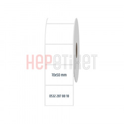 70x50 mm PP Opak Etiket 70x50 mm PP Opak Etiket