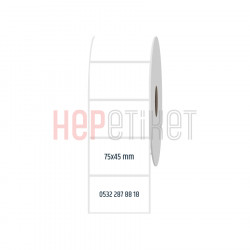 75x45 mm PP Opak Etiket 75x45 mm PP Opak Etiket