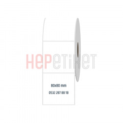 80x80 mm PP Opak Etiket 80x80 mm PP Opak Etiket