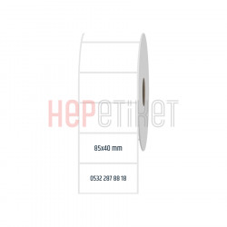 85x40 mm PP Opak Etiket 85x40 mm PP Opak Etiket