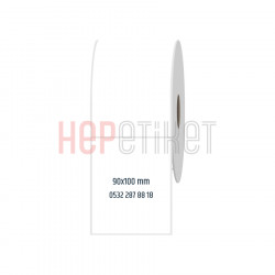 90x100 mm PP Opak Etiket 90x100 mm PP Opak Etiket