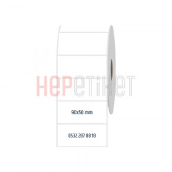 90x50 mm PP Opak Etiket 90x50 mm PP Opak Etiket