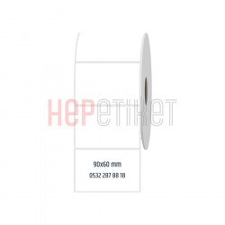 90x60 mm PP Opak Etiket 90x60 mm PP Opak Etiket