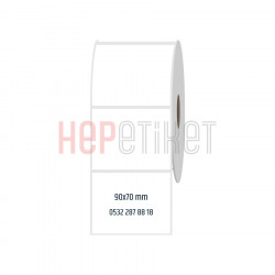 90x70 mm PP Opak Etiket 90x70 mm PP Opak Etiket