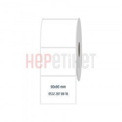 90x80 mm PP Opak Etiket 90x80 mm PP Opak Etiket