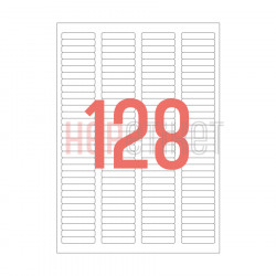 43.2x8.5 mm Yuvarlak Kenar Lazer Etiket