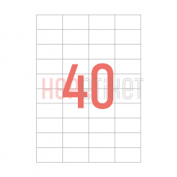 52.5x29.68 mm Düz Kenar Lazer Etiket 52.5x29.68 mm Düz Kenar Lazer Etiket