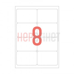 99.1x67.7 mm Yuvarlak Kenar Lazer Etiket