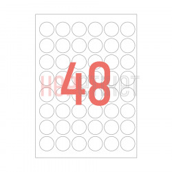 Ø30 mm Yuvarlak Kenar Lazer Etiket