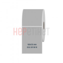 100x135 mm Silvermat Etiket