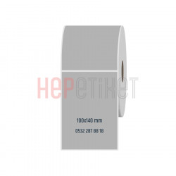 100x140 mm Silvermat Etiket