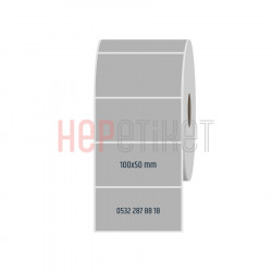 100x50 mm Silvermat Etiket 100x50 mm Silvermat Etiket