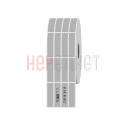 15x60 mm 4'lü Ayrık Silvermat Etiket 15x60 mm 4'lü Ayrık Silvermat Etiket