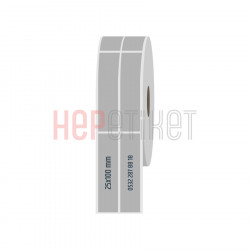 25x100 mm 2'li Ayrık Silvermat Etiket 25x100 mm 2'li Ayrık Silvermat Etiket