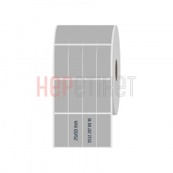25x50 mm 4'lü Bitişik Silvermat Etiket 25x50 mm 4'lü Bitişik Silvermat Etiket