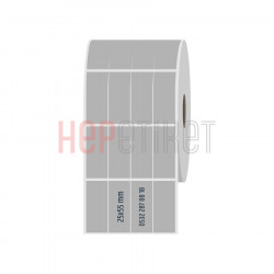 25x55 mm 4'lü Bitişik Silvermat Etiket 25x55 mm 4'lü Bitişik Silvermat Etiket