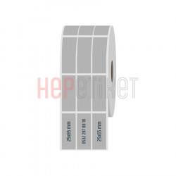25x65 mm 3'lü Ayrık Silvermat Etiket 25x65 mm 3'lü Ayrık Silvermat Etiket