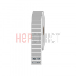 40x15 mm Silvermat Etiket 40x15 mm Silvermat Etiket