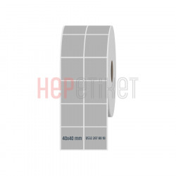 40x40 mm 2'li Ayrık Silvermat Etiket 40x40 mm 2'li Ayrık Silvermat Etiket