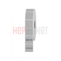 40x40 mm Silvermat Etiket 40x40 mm Silvermat Etiket