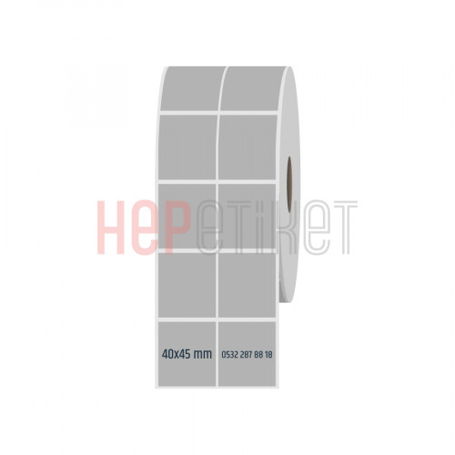 40x45 mm 2li Ayrık Silvermat Etiket