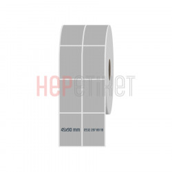 45x90 mm 2'li Ayrık Silvermat Etiket 45x90 mm 2'li Ayrık Silvermat Etiket
