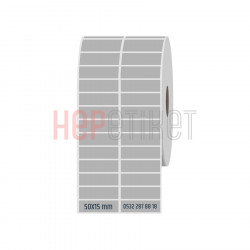50x15 mm 2'li Ayrık Silvermat Etiket 50x15 mm 2'li Ayrık Silvermat Etiket