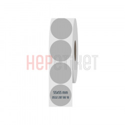 55 mm Yuvarlak Silvermat Etiket 55 mm Yuvarlak Silvermat Etiket