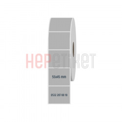 55x45 mm Silvermat Etiket 55x45 mm Silvermat Etiket