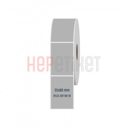 55x80 mm Silvermat Etiket 55x80 mm Silvermat Etiket