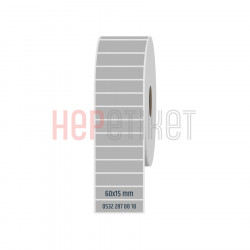 60x15 mm Silvermat Etiket 60x15 mm Silvermat Etiket