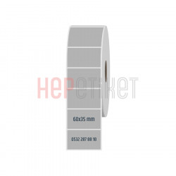 60x35 mm Silvermat Etiket 60x35 mm Silvermat Etiket