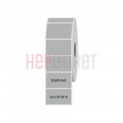 65x40 mm Silvermat Etiket 65x40 mm Silvermat Etiket