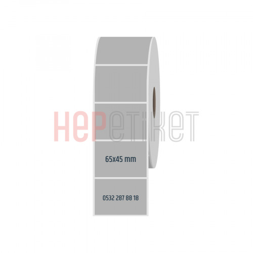 65x45 mm Silvermat Etiket