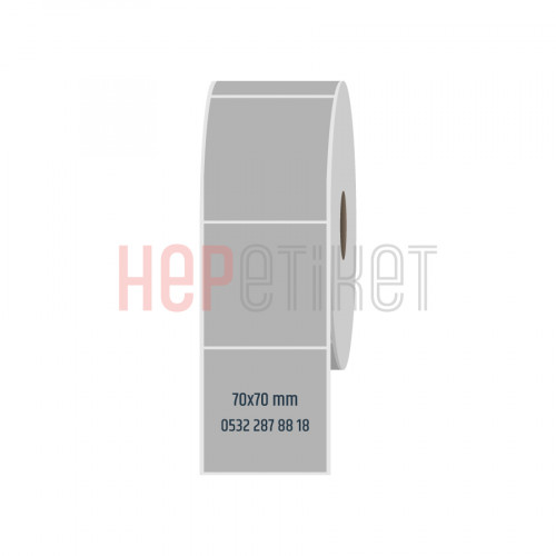 70x70 mm Silvermat Etiket