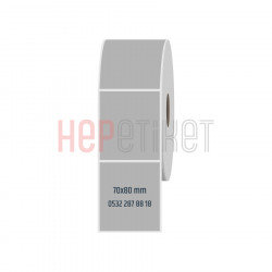 70x80 mm Silvermat Etiket 70x80 mm Silvermat Etiket