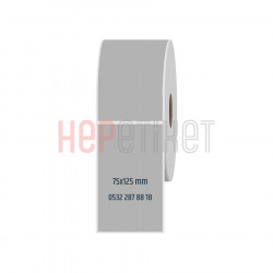 75x125 mm Silvermat Etiket 75x125 mm Silvermat Etiket