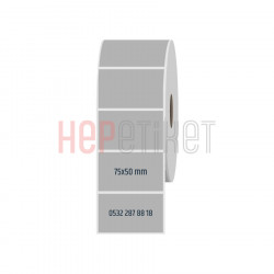 75x50 mm Silvermat Etiket 75x50 mm Silvermat Etiket