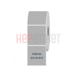 75x80 mm Silvermat Etiket 75x80 mm Silvermat Etiket