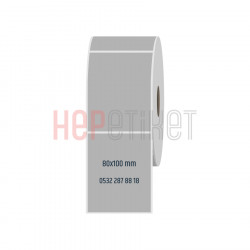 80x100 mm Silvermat Etiket 80x100 mm Silvermat Etiket